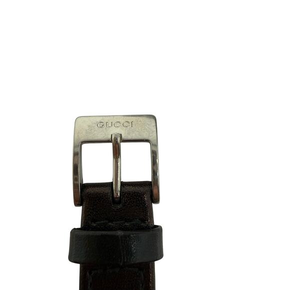Vintage Gucci 2300L Swiss Made Womens Quartz Watch Silver Dial Leather Band main image 6